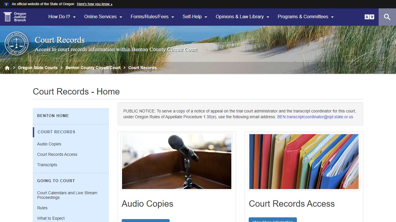 Oregon Judicial Department : Court Records - Home : Court ...